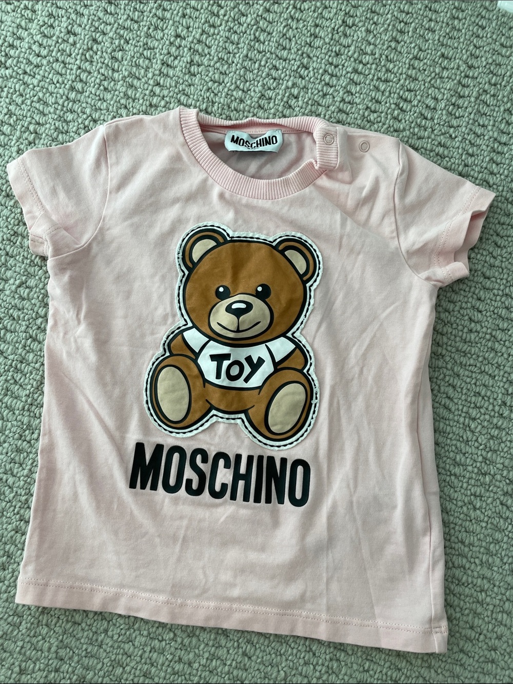 Moschino Baby Light Pink Tee 12-18m